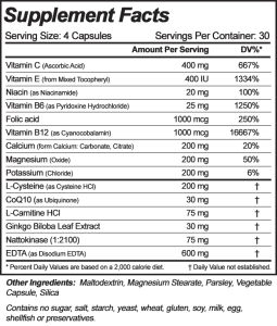 Cardio D-Plaq Supplement Facts